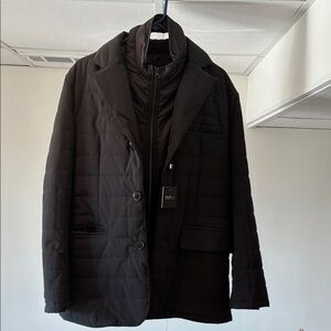 Kenneth Cole Men's Dark Quilted Puffer Jacket